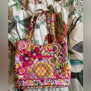 Vera Bradley quilted tote bag